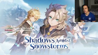 Reacts TO Version 2.3 "Shadows Amidst Snowstorms" Trailer | Genshin Impact