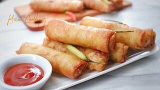 RESEP DAN CARA MEMBUAT GORENGAN LUMPIA ISI SAYUR # 86