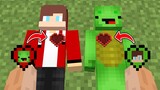 What If Swap Hearts to Mikey and JJ in Minecraft ? thanks to Mazien Hypercow Cakeman