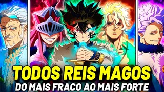 NÍVEIS DE PODERES DE TODOS OS REIS MAGOS DE BLACK CLOVER!