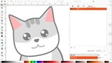 Let's draw kawaii cat in Inkscape