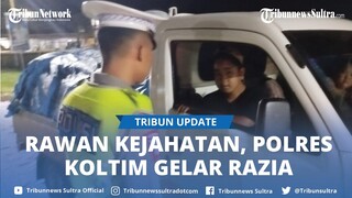 Rawan Kejahatan, Polres Kolaka Timur Sulawesi Tenggara Gelar Razia Pengendara saat Malam Hari