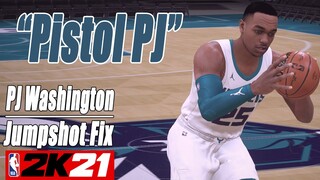 PJ Washington Jumpshot Fix NBA2K21 with Side-by-Side Comparison