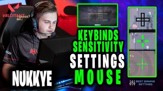 nukkye Valorant Settings Sensitivity Keybinds Crosshair and Setup [Updated 2021]