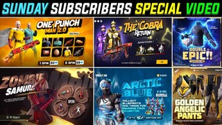 ONE PUNCH MAN COLLABORATION RETURN + ZOMBIE SAMURAI BUNDLE RETURN FF | FREE FIRE NEW EVENT