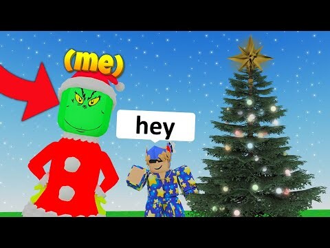 I TROLLED as the GRINCH in Roblox BedWars...