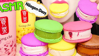 ASMR JEWELRY BOBA MILK TEA ไอศกรีม MACARON กินได้ไม่ต้องพูด