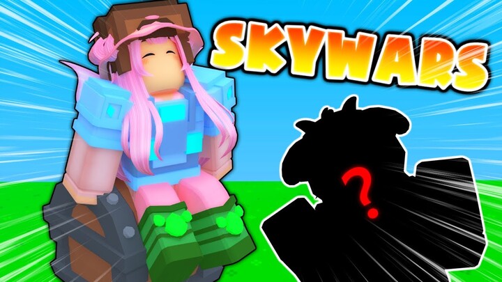 Getting Carried by a YOUTUBER in Skywars... (Roblox Bedwars)