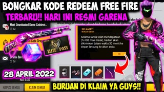 KODE REDEEM FREE FIRE TERBARU 28 APRIL 2022 HARI INI