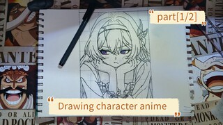 drawing character anime🥰🥰 PART [1/2]BNW