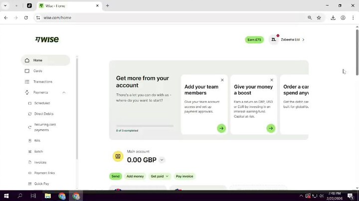 How to verify Wise Account