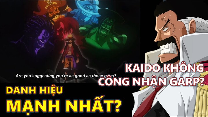 Tại sao Kaido không công nhận Garp? | Tính chính xác của danh hiệu MẠNH NHẤT đang bị đặt dấu hỏi?