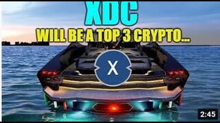 XDC WILL BE A TOP 3 CRYPTOCURRENCY