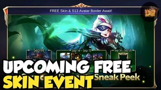 UPCOMING FREE SKINS AND BORDER EVENT | Mobile Legends: Bang Bang!