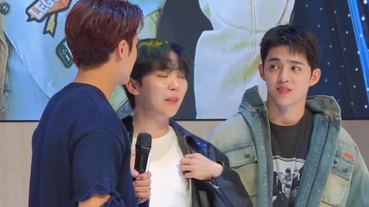 No sooner had they said that trios often end up arguing than they started bickering over hand gestur