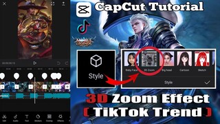 3D ZOOM EFFECT (TIKTOK TREND) MOBILE LEGENDS EDIT CAPCUT TUTORIAL