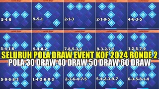 UPDATE SELURUH POLA EVENT KOF 2024 RONDE 2! POLA 30 DRAW 40 DRAW 50 DRAW 60 DRAW SKIN KOF MLBB