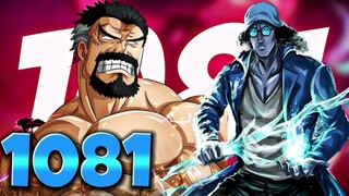 One piece chapter 1081 explained in hindi | Blackbeard Defeated law | Garp vs Kuzan