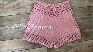 [ENG SUB] ถักโครเชต์บิกินี่ กางเกงขาสั้นน่ารักๆ/Lovely Crochet Shorts
