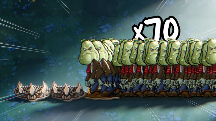 Best solution for this level: Deploy 70 Pumpkin‑headed Zombies 【bilibilionly Fan‑Created Content Sup