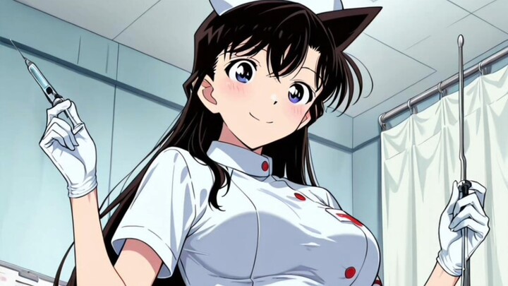 Detective Conan: Ran Mouri in a Nurse Uniform 2