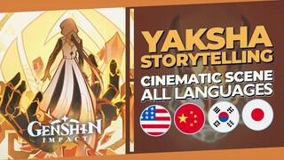 Genshin Impact 1.3 - Xiao and 4 Yaksha Storytelling Scene in All Languages