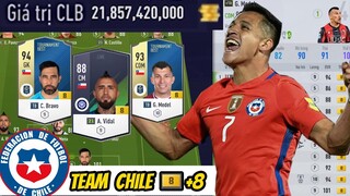 Đội Hình CHILE +8 Khủng Nhất Nhì SERVER Chạy Như Bay Với SANCHEZ, VIDAL, MEDEL