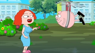 50 Teacher Li's animation "The Story of the Laughing Pea" - Step on the back to learn confidence