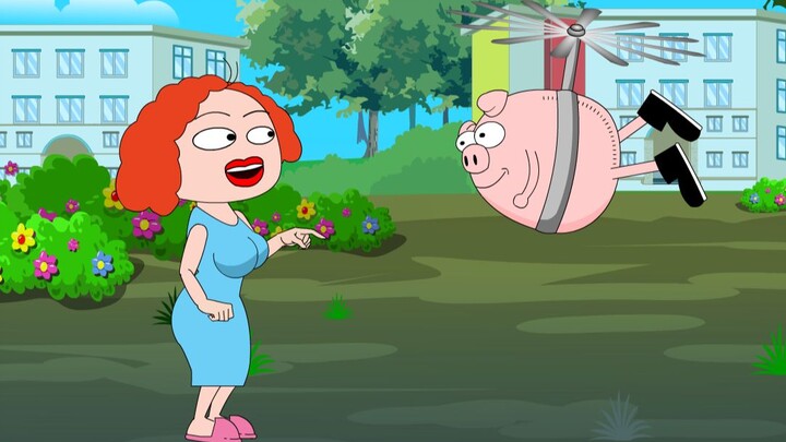 50 Teacher Li's animation "The Story of the Laughing Pea" - Step on the back to learn confidence
