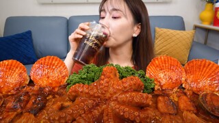 [Mukbang TV] - Bạch tuộc hầm hải sản | ASRM