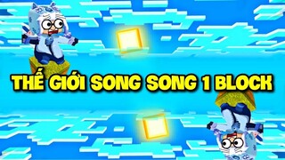 MEOWPEO THỬ THÁCH SINH TỒN TRÊN THẾ GIỚI SONG SONG 1 BLOCK SIÊU LẠ TRONG MINI WORLD