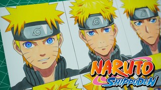 DRAWING Uzumaki Naruto in Different Anime Styles || Naruro  Shippuden