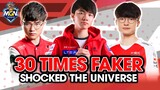FAKER - 30 Times Faker Shocked The Universe | MGN eSports