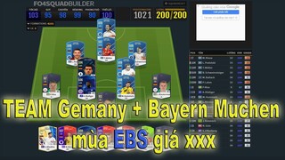 [ FO4 ] Build đội hình Đức + Bayern München chỉ với gần 30 Tỷ | Leo rank hiệu quả với mùa EBS