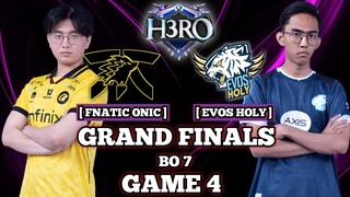 EVOS VS ONIC GAME 4 GRAND FINALS H3RO ESPORTS PLAYOFF MOBILE LEGENDS EVOS HOLY VS FNATIC ONIC