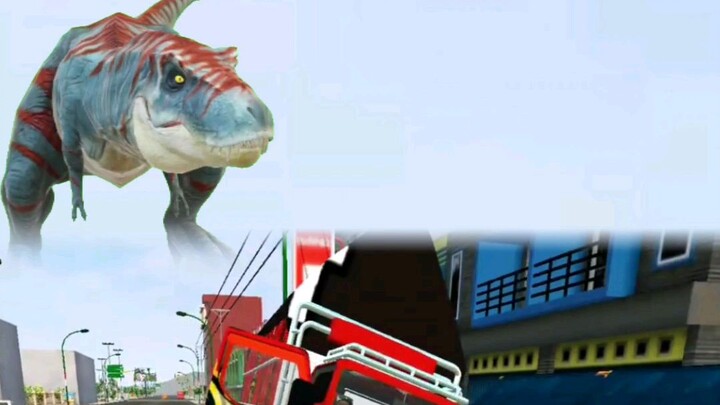 Dinosaurus vs Ultramen Truk Oleng|Torang Pasukan Damai Batudaa