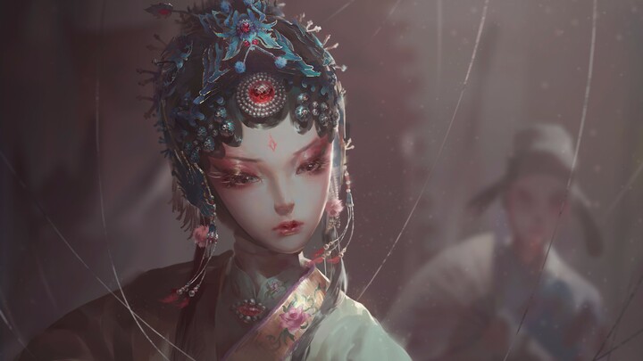 [Digital Painting] String Puppet Show [Heavy Impasto]