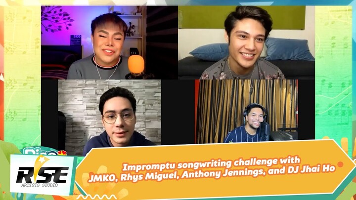 Impromptu songwriting challenge with JMKO, Rhys Miguel, Anthony Jennings, and DJ Jhai Ho