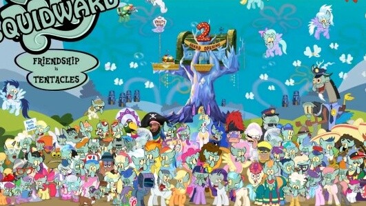 [MLP/My Little Pony] Parodi Poster Squidward is Magic-Musim 4