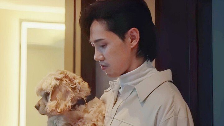 Haha! He really loves his dog—he’d never call it a “little mutt”—he’s head over heels for it, no mat