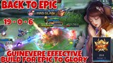 GUINEVERE EFFECTIVE BUILD 2021 - BACK TO EPIC THEN THIS HAPPENED - TIPS AND TRICKS  - MLBB