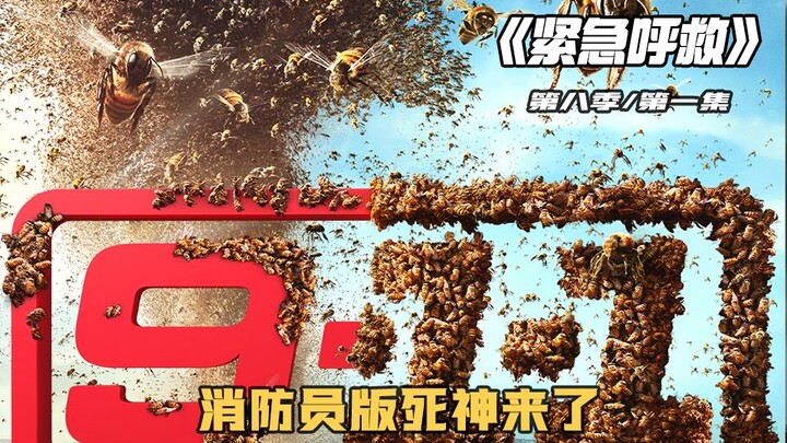 Tens of millions of bees are swarming in the air, trapping a mother-daughter pair—who are both aller