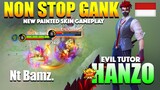 Hanzo New Painted Skin Gameplay | Evil Tutor Hanzo | Top Global Hanzo Gameplay By Nt Bamz. ~ MLBB