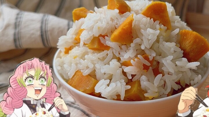 تامازو يريد أيضًا تناول أرز البطاطا الحلوة مع ميغومي وأخيه رينجي.