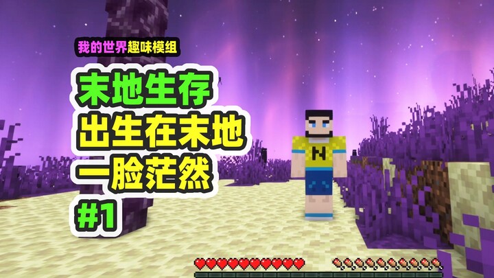 我的世界：末地生存1，出生在末地该怎么生存？