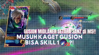 GUSION CHEAT?!BISA SKILL 1 DUA KALI?!?! FASTHAND COMBO GUSION SETARA ONIC SANZ DI M5!?!!