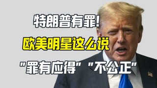 特朗普有罪 欧美明星的评价是...