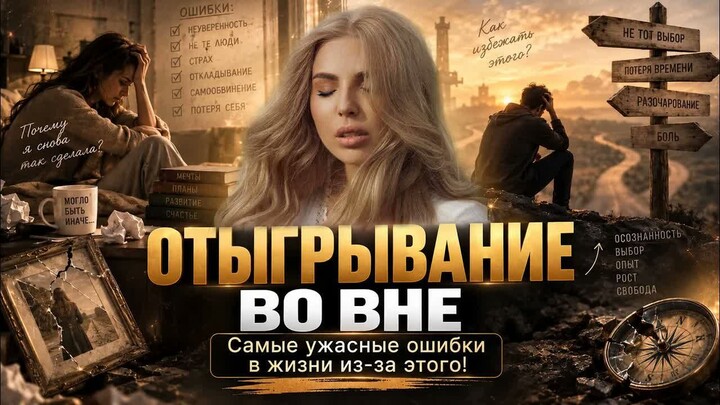 ОТЫГРЫВАНИЕ ВО ВНЕ. Самые ужасные ошибки в жизни из-за этого!