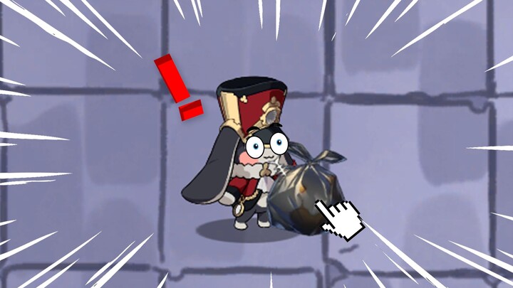 Gói gọn đồ không dùng rồi ném vào thùng rác!!