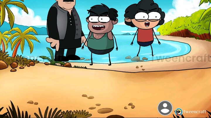 ketika mandi di pantai (full movie) animasi 1menit